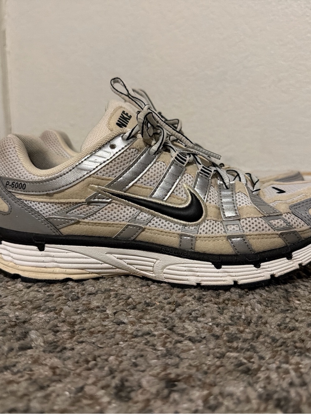Nike Women’s P-6000 Running Shoe - Beige/Silver